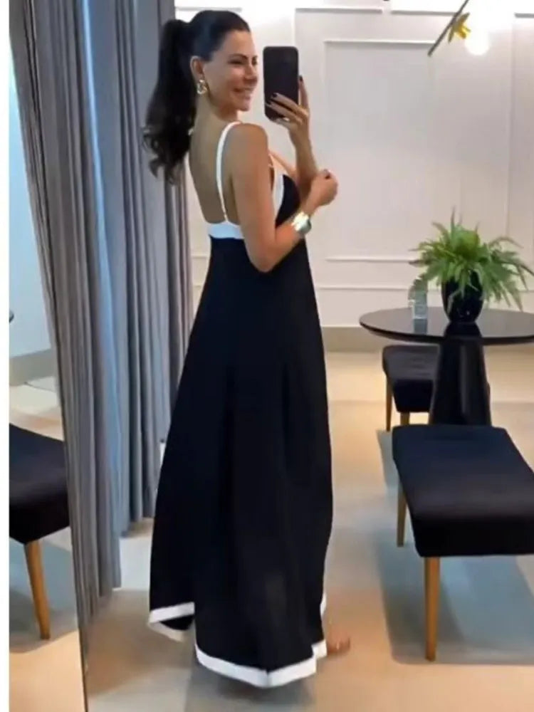 Sleeveless Sling Maxi Dresses