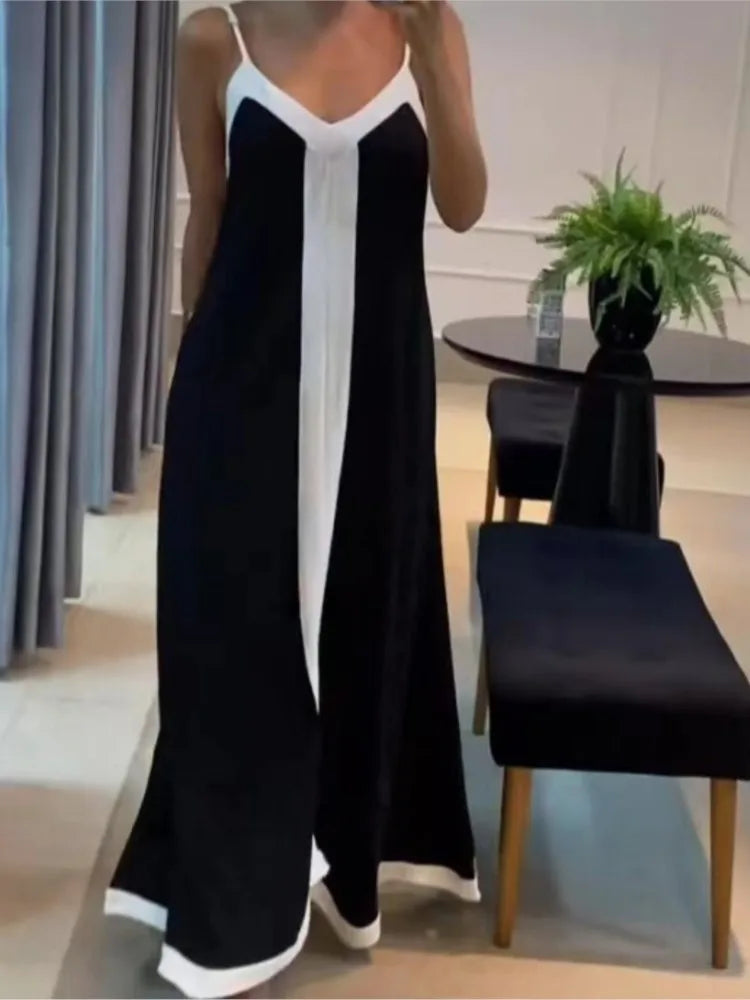 Sleeveless Sling Maxi Dresses
